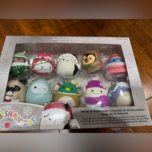 Squishmallows Holiday Ornament Set - Multicolor